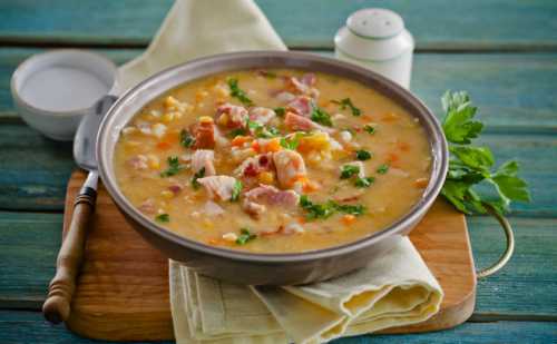Гороховый суп с курицей