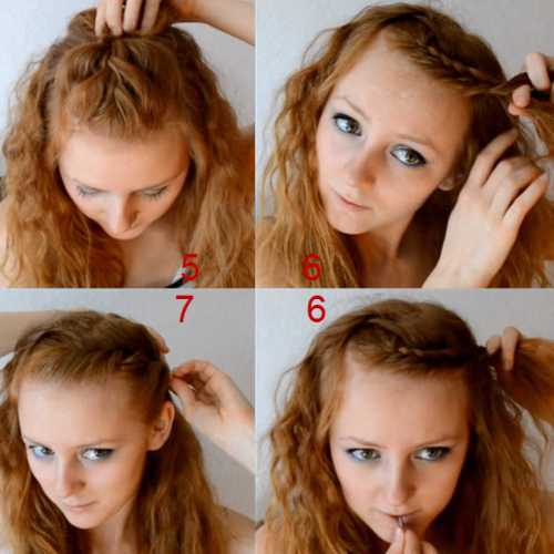 С такой укладкой челка выглядит блестящей и естественной