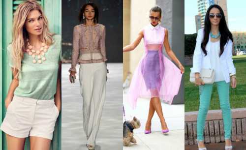 Пастельные тона в одежде