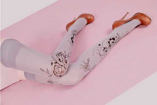 Чулки с рисунком — сделай правильнй акцент