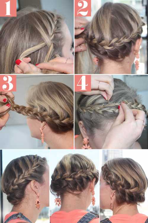 Как заплести косу вокруг головы