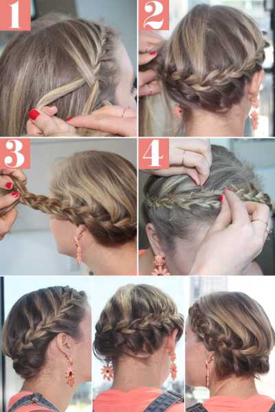 Очень понравилась прическа коса вокруг головы корзинка