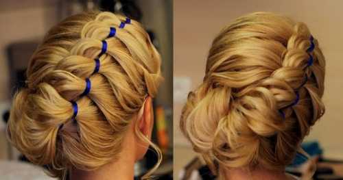 Причёски с лентами в волосах: фото, виды укладки,
