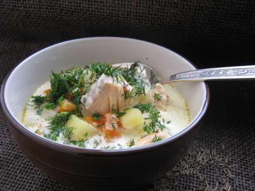 Рыбный суп со сливками