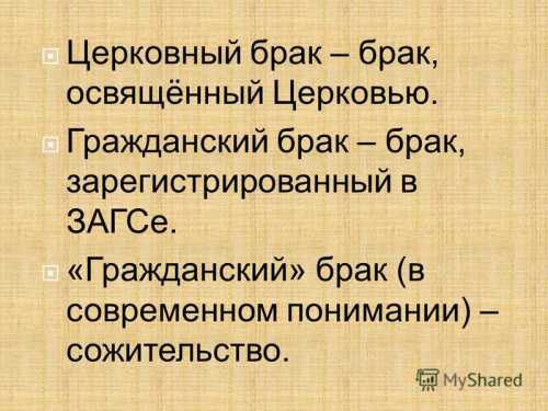 Брак, совершенный по религиозным обрядам и при содействии духовных лиц, не порождает никаких прав и обязанностей для лиц, в него вступивших, если он не зарегистрирован установленным порядком