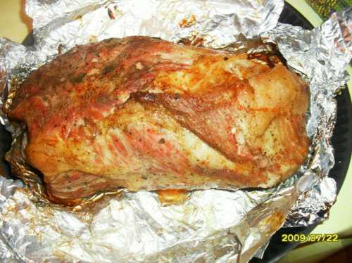 Первый вариант запеченная свинина с апельсинами и сыром в духовке