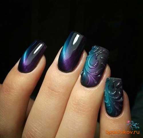 При этом старайтесь не выступать за поверхность ногтя, а если это произошло, то тщательно вытрите околоногт евой валик средством для снятия лака