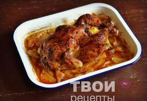 Курица с чесноком
