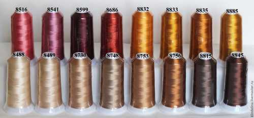 Хорошие нитки для машинной вышивки