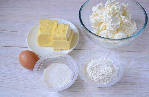 Творожные рогалики из 4 ингредиентов