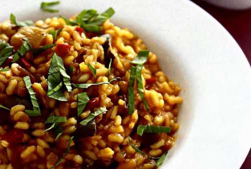 Постное ризотто