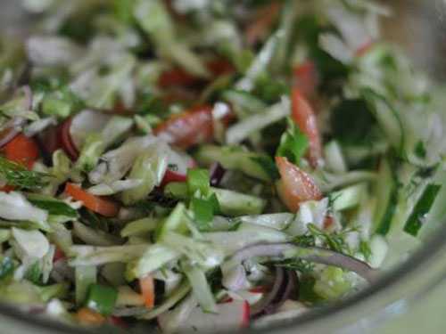 Салаты с оливковым маслом