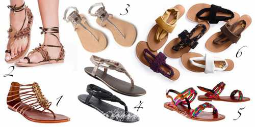 Разнообразие видов и стилей пляжной обуви