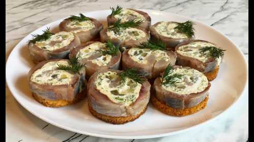 Закуска из сельди и авокадо