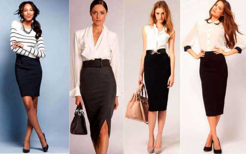 Модная классическая юбка