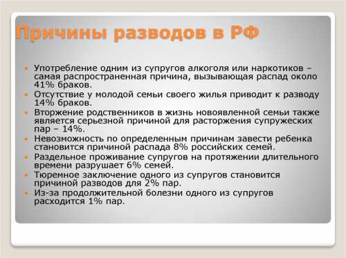 Причина развода