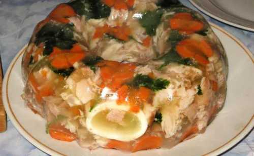Заливное из курицы