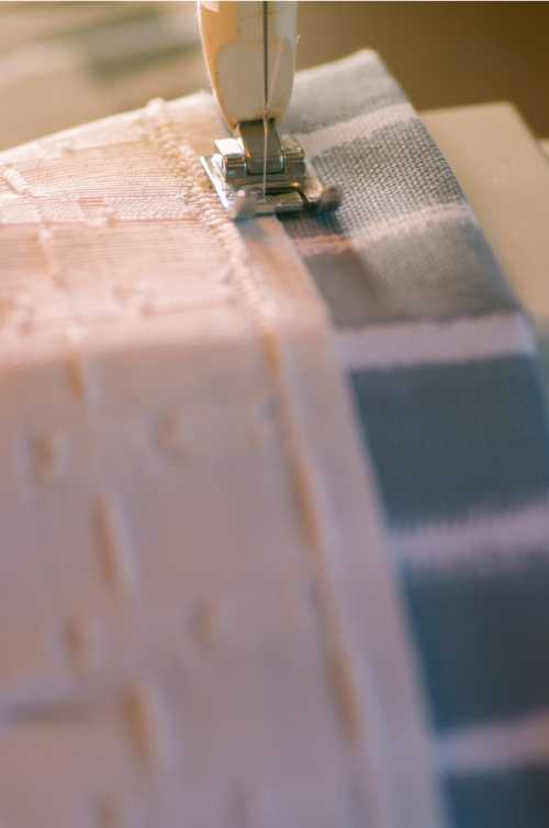 Французские складки с тройным защипом